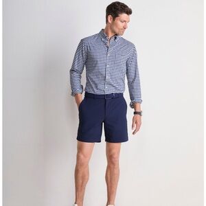 Vineyard Vines 7” On-The-Go Seersucker Performance Shorts - Blue Mirage